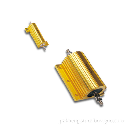 Gold Aluminum Housed Wirewound Resistor